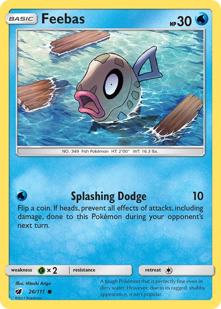 Feebas — Crimson Invasion Pokémon card