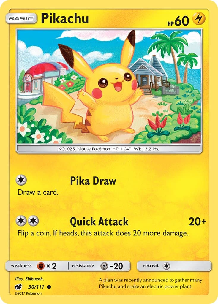 Pikachu — Crimson Invasion Pokémon card
