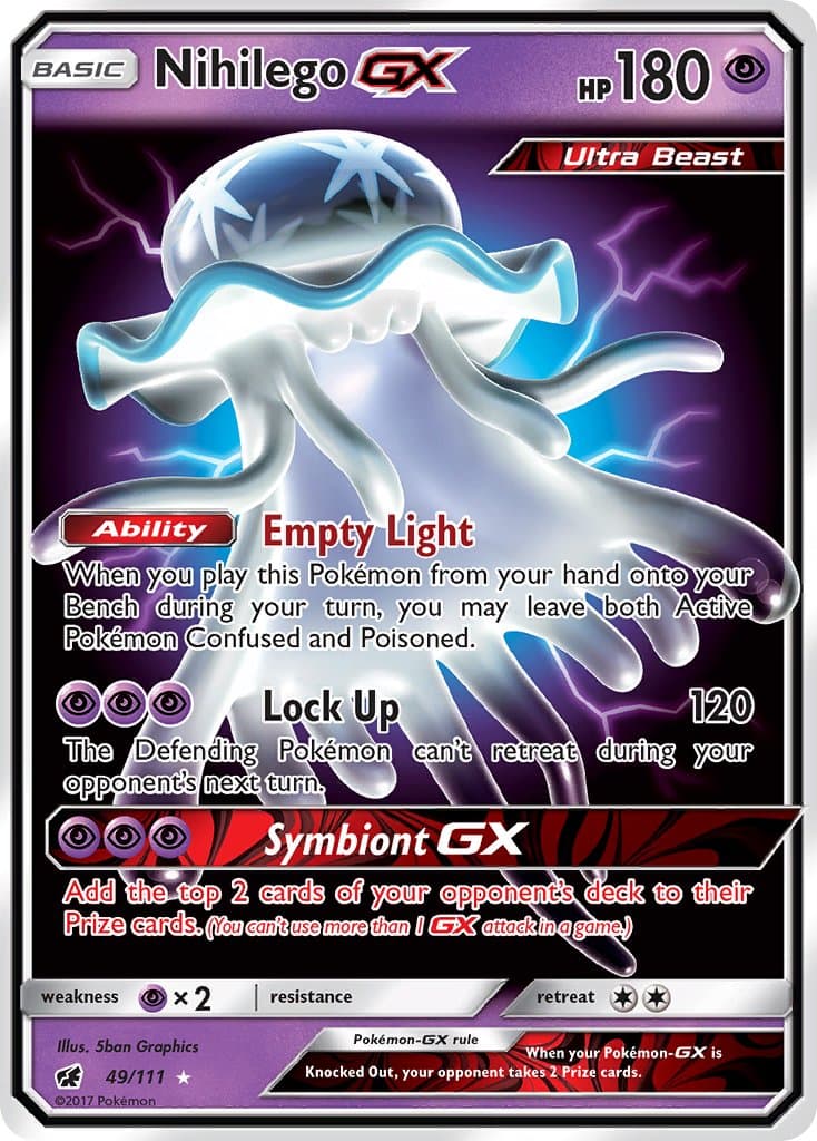 Nihilego Gx — Crimson Invasion Pokémon card
