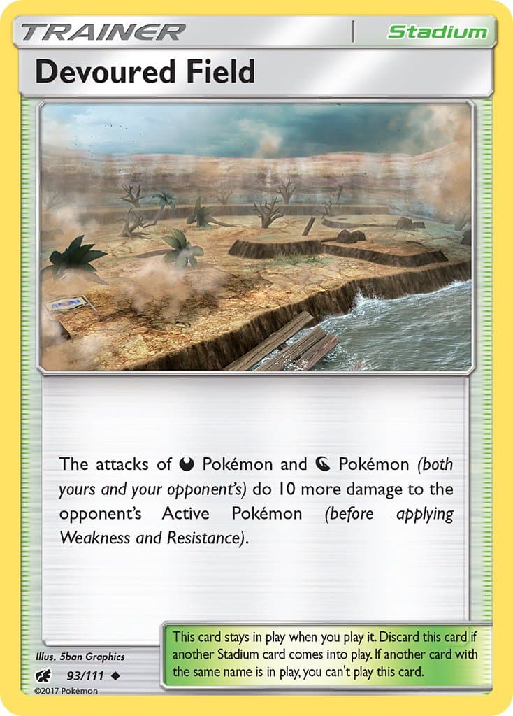 Devoured Field — Crimson Invasion Pokémon card