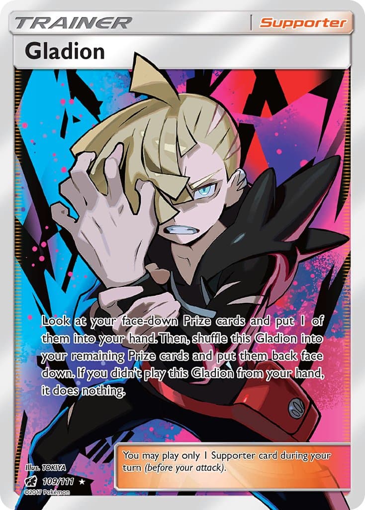 Gladion — Crimson Invasion Pokémon card