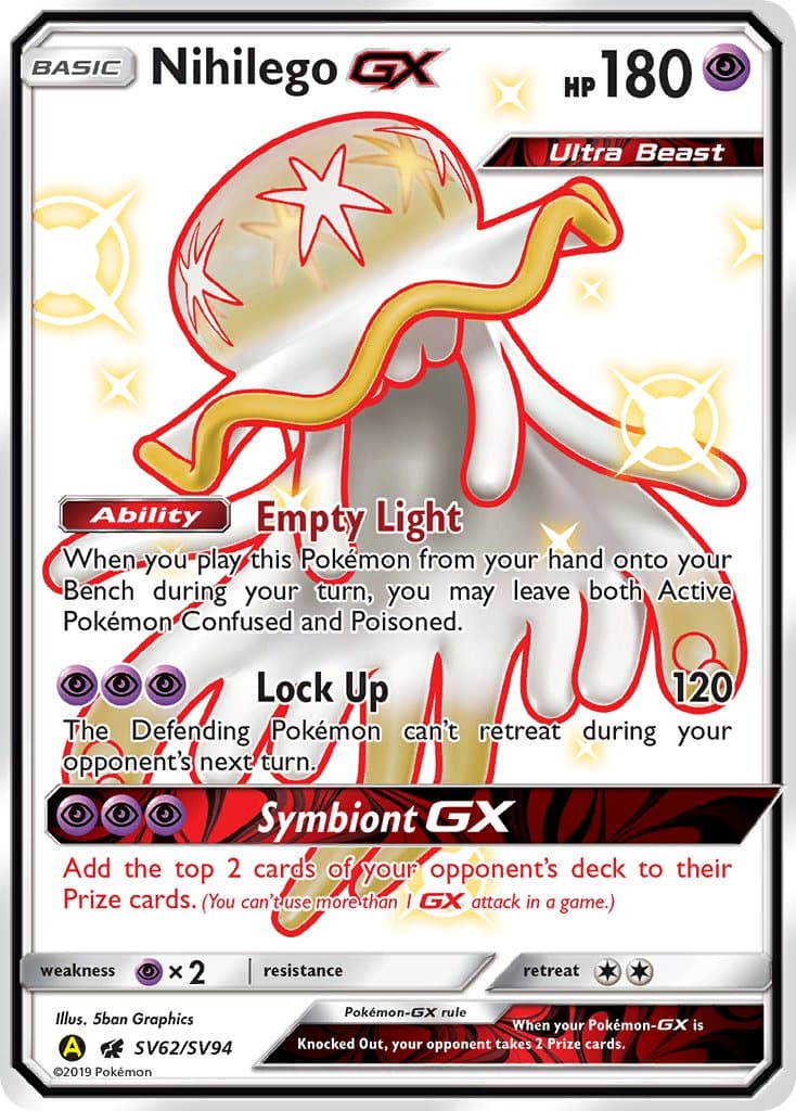 Nihilego Gx Yaa 062ya — Crimson Invasion Pokémon card