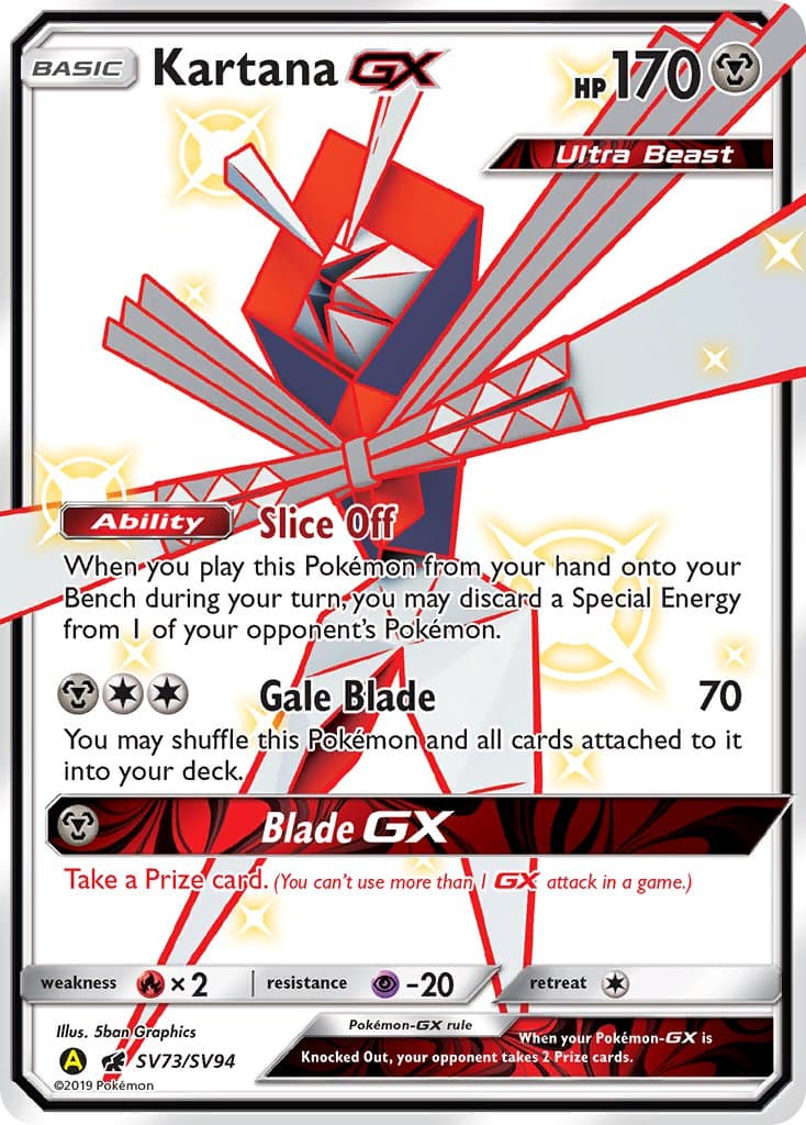 Kartana Gx Yaa 073ya — Crimson Invasion Pokémon card