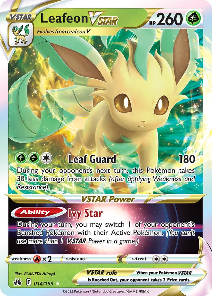 Leafeon Vstar — Crown Zenith