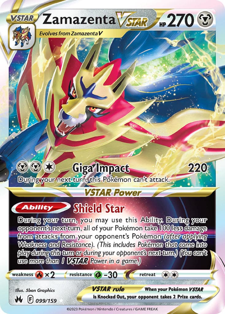 Zamazenta Vstar — Crown Zenith Pokémon card