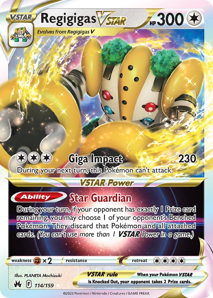 Regigigas Vstar — Crown Zenith Pokémon card
