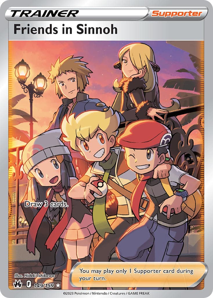 Friends In Sinnoh — Crown Zenith Pokémon card