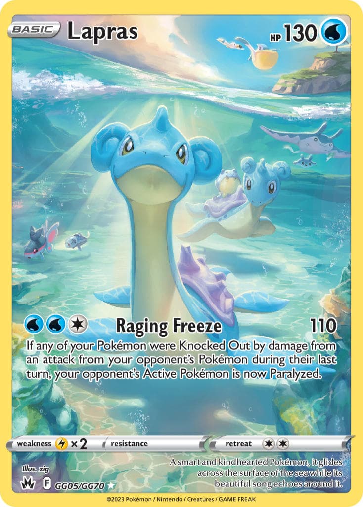 Lapras — Crown Zenith Pokémon card