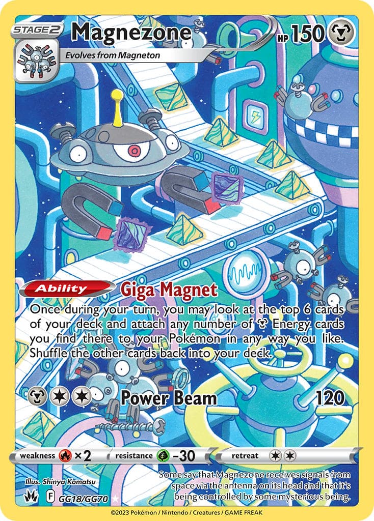 Magnezone — Crown Zenith Pokémon card