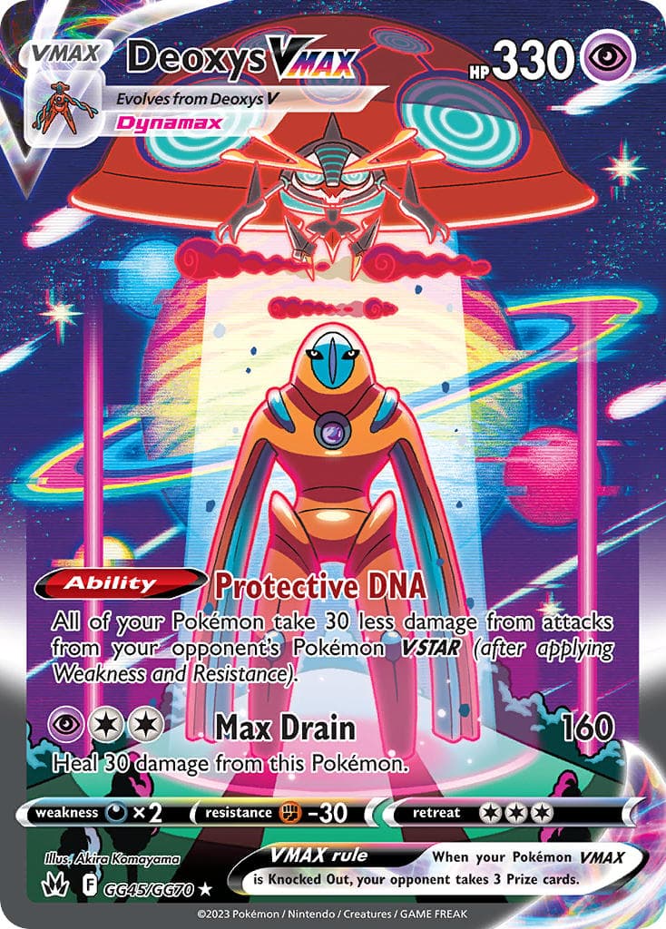 Deoxys Vmax — Crown Zenith Pokémon card