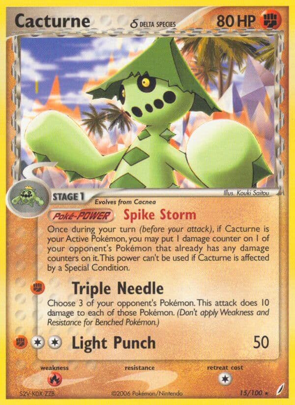 Cacturne Delta — Crystal Guardians Pokémon card