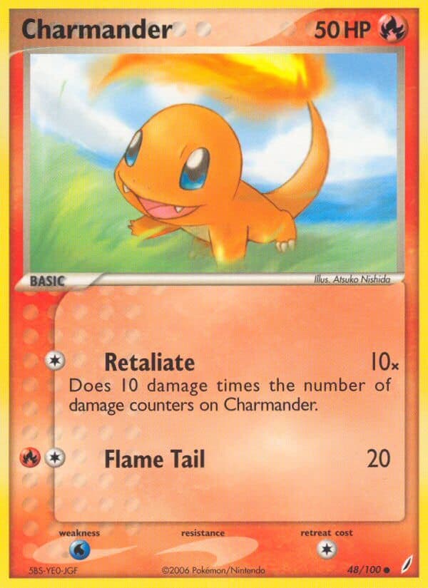 Charmander — Crystal Guardians Pokémon card