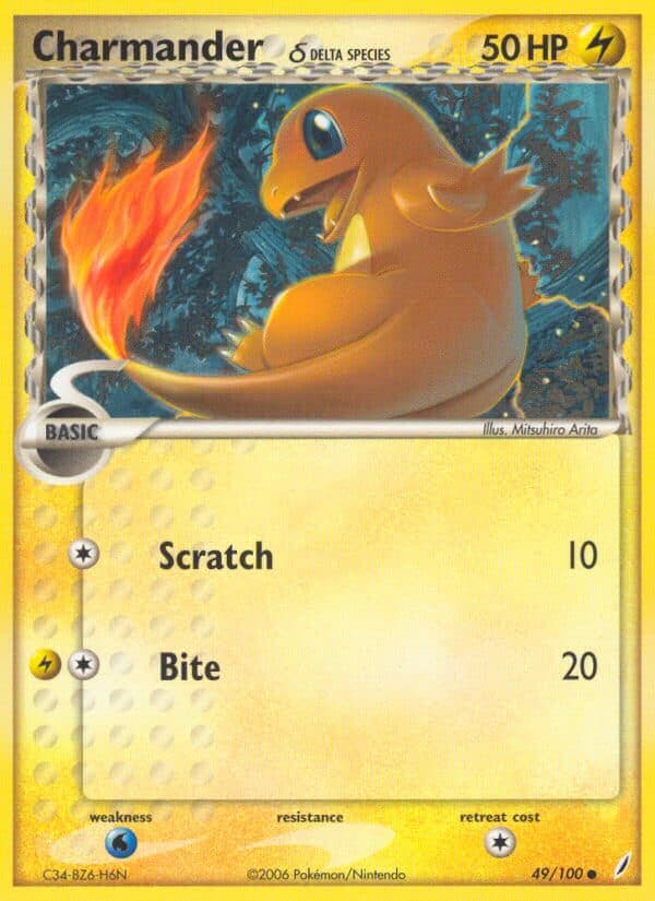 Charmander Delta — Crystal Guardians Pokémon card