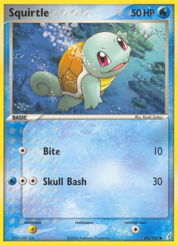 Squirtle — Crystal Guardians Pokémon card