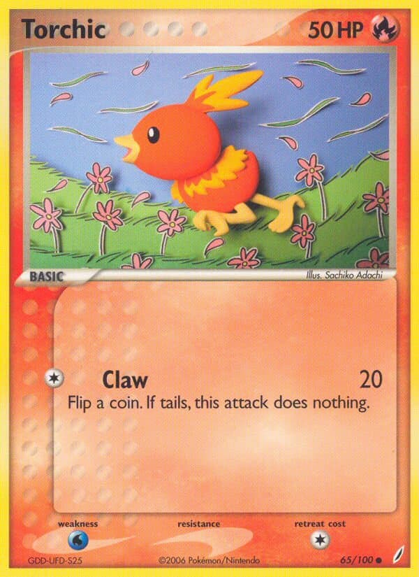 Torchic — Crystal Guardians Pokémon card
