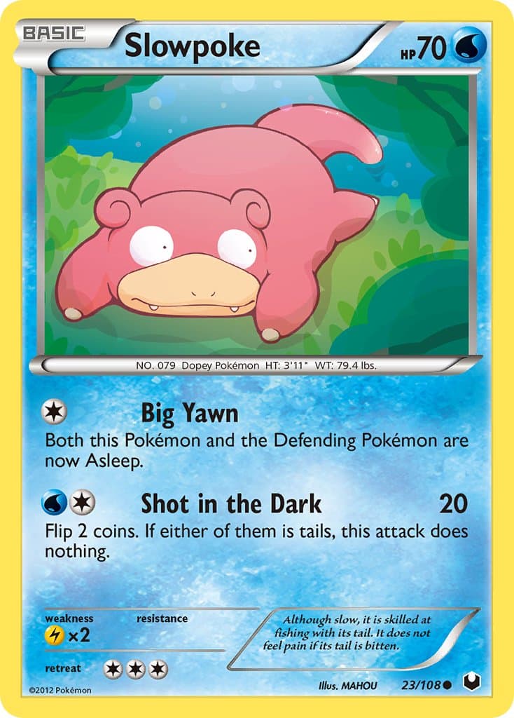 Slowpoke — Dark Explorers Pokémon card