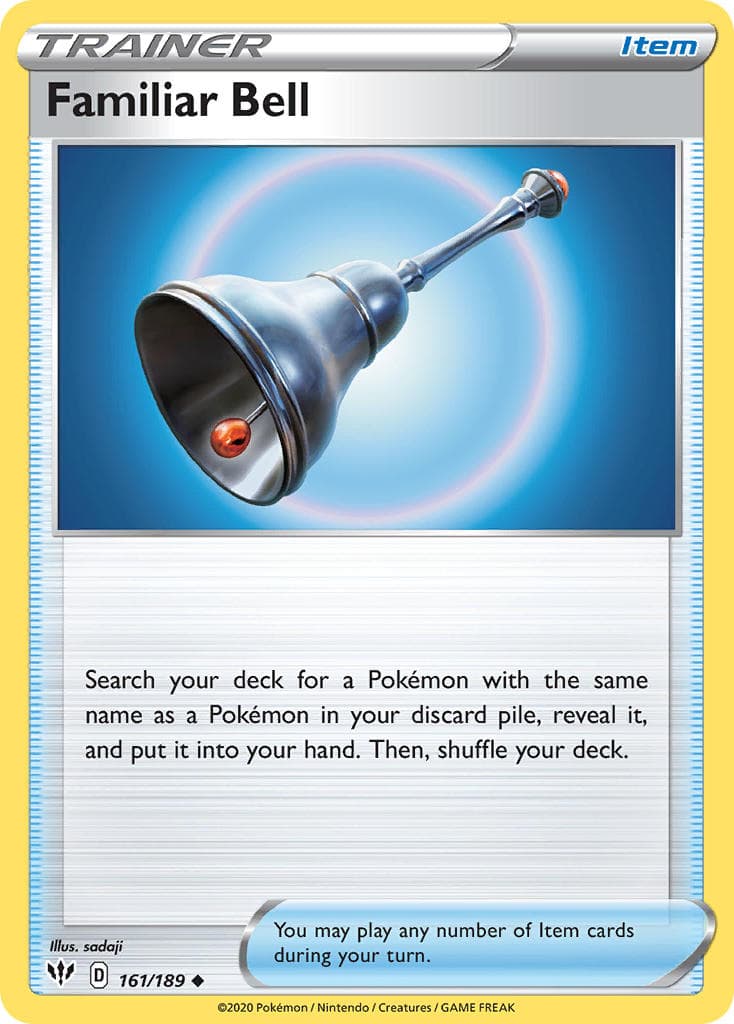 Familiar Bell — Darkness Ablaze Pokémon card