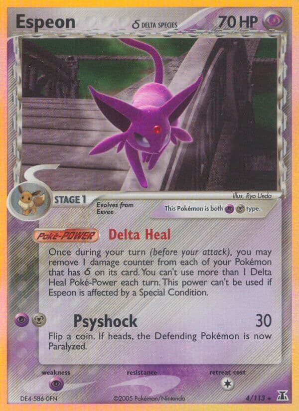 Espeon D — Delta Species Pokémon card