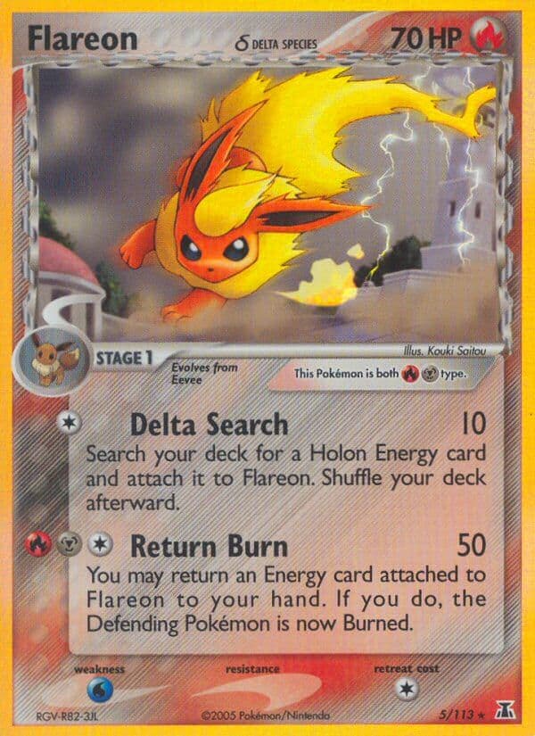 Flareon D — Delta Species Pokémon card