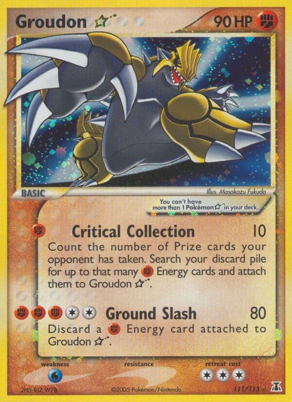 Groudon Star — Delta Species Pokémon card