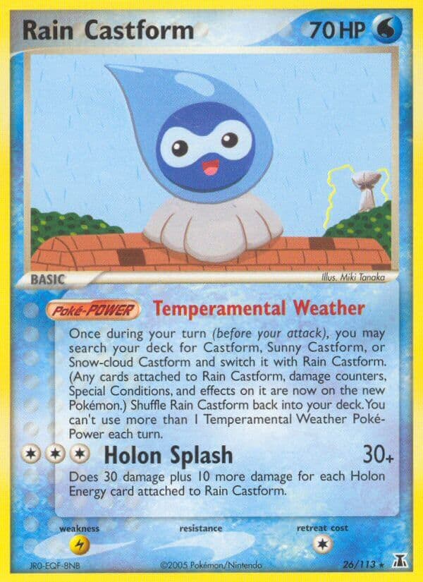 Rain Castform — Delta Species Pokémon card