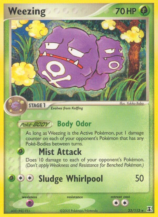 Weezing — Delta Species Pokémon card