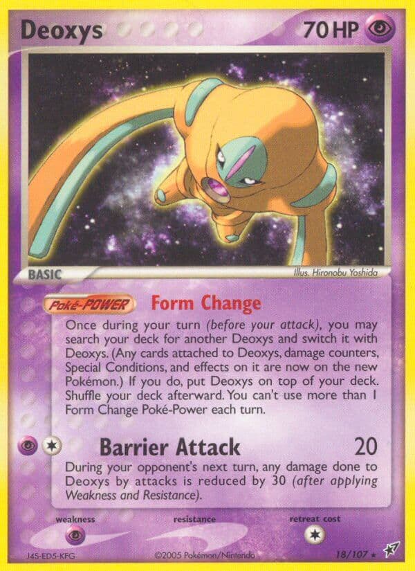 Deoxys — Deoxys Pokémon card