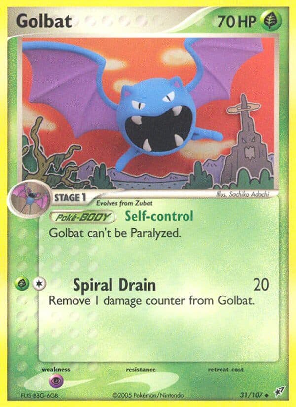 Golbat — Deoxys Pokémon card