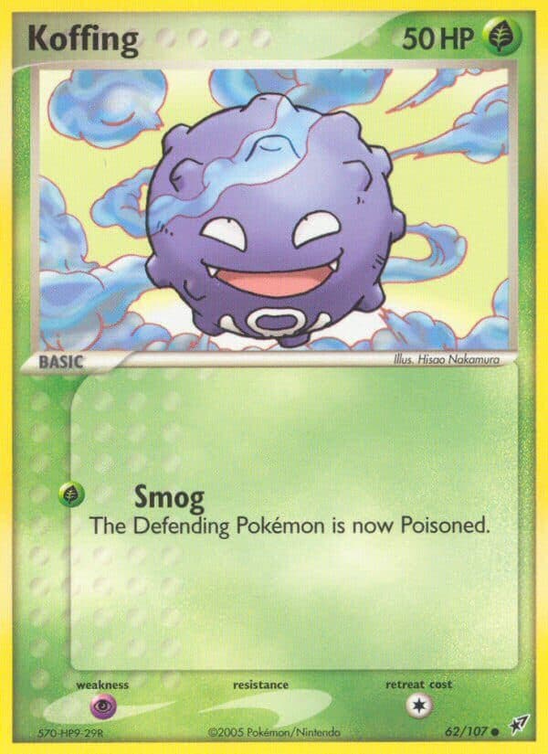 Koffing — Deoxys Pokémon card