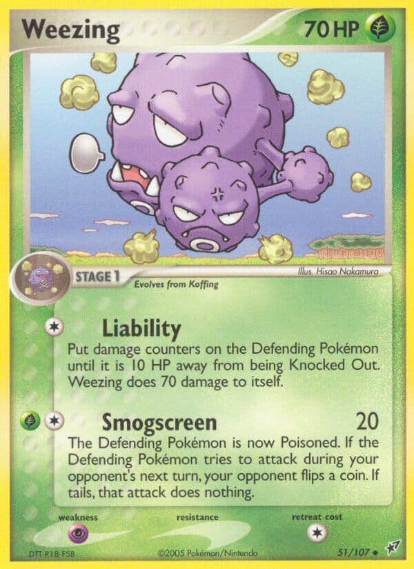 Weezing — Deoxys Pokémon card