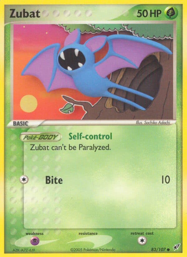 Zubat — Deoxys Pokémon card