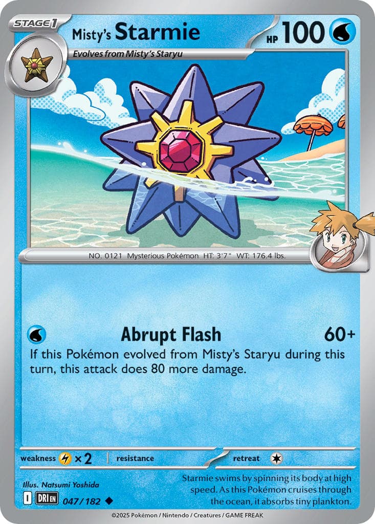 Misty's Starmie — Destined Rivals Pokémon card