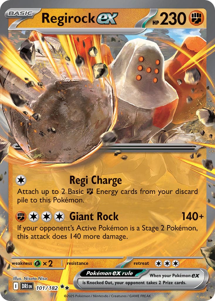 Regirock ex — Destined Rivals