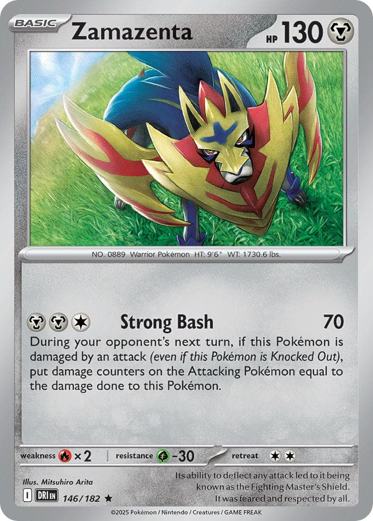 Zamazenta — Destined Rivals Pokémon card