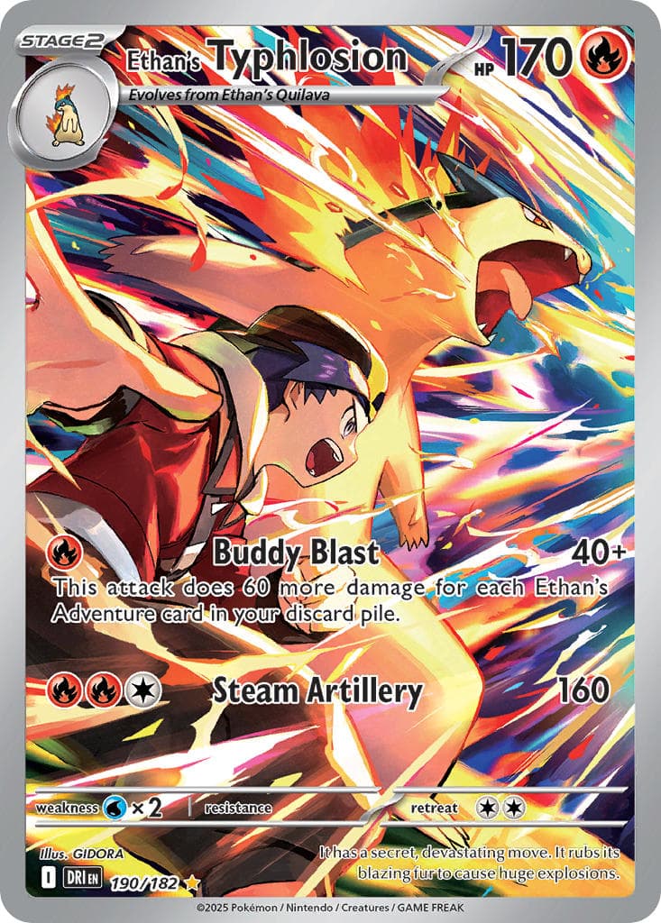 Ethan's Typhlosion — Destined Rivals Pokémon card