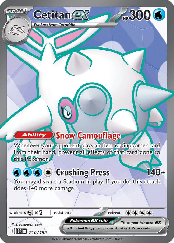 Cetitan ex — Destined Rivals Pokémon card
