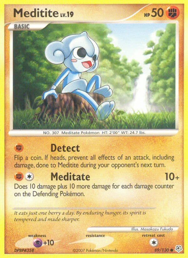 Meditite — Diamond & Pearl Pokémon card