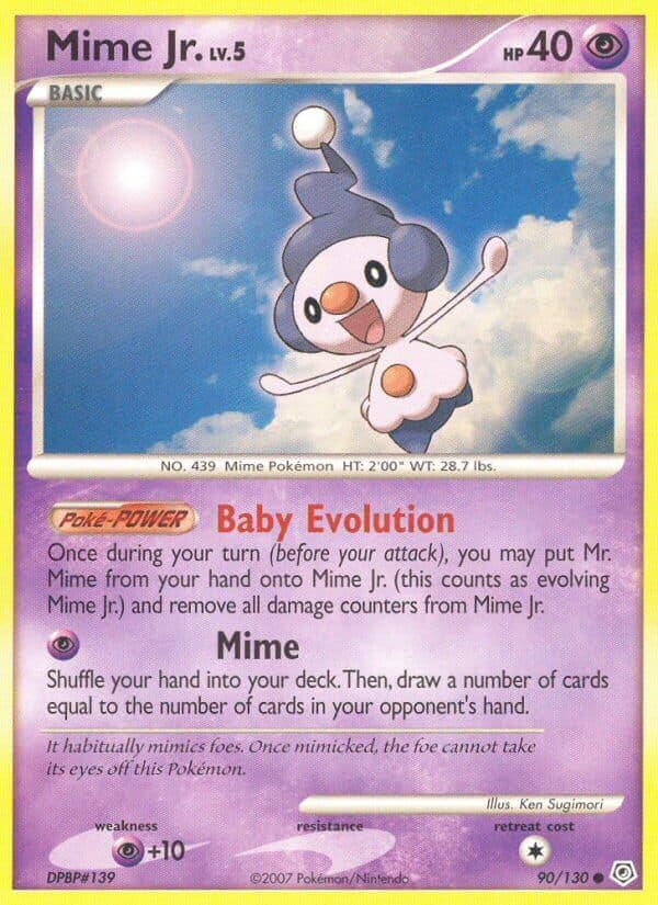 Mime Jr — Diamond & Pearl Pokémon card