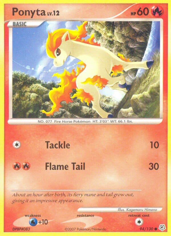 Ponyta — Diamond & Pearl Pokémon card