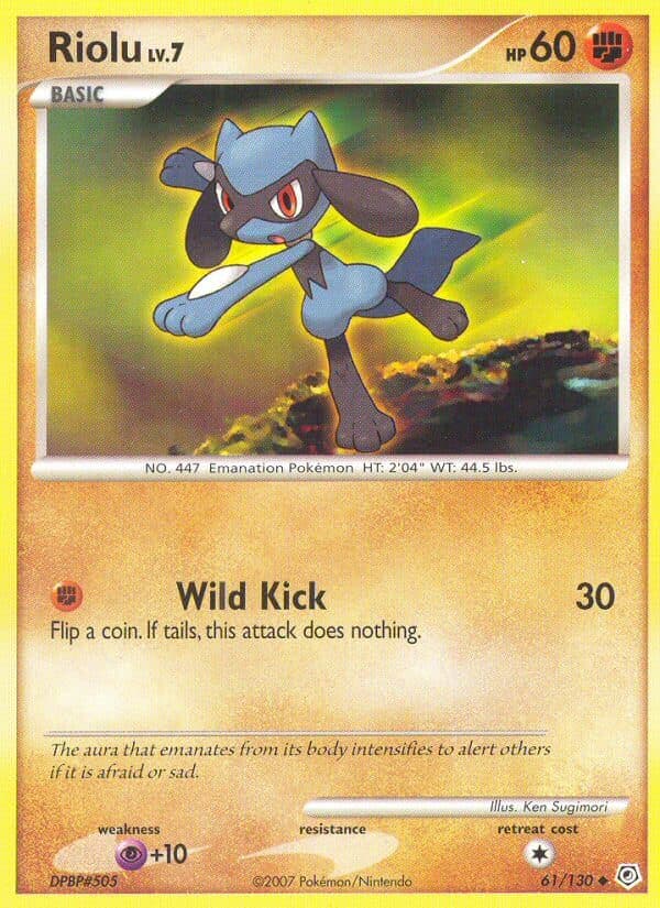 Riolu — Diamond & Pearl Pokémon card