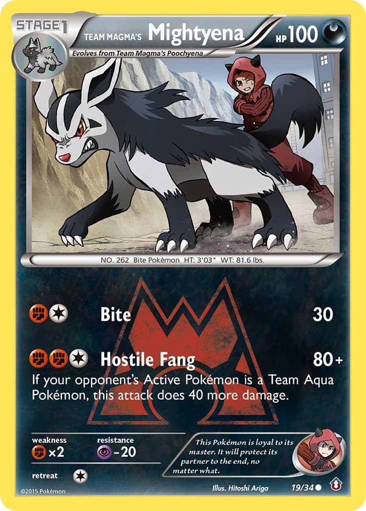 Team Magmas Mightyena — Double Crisis