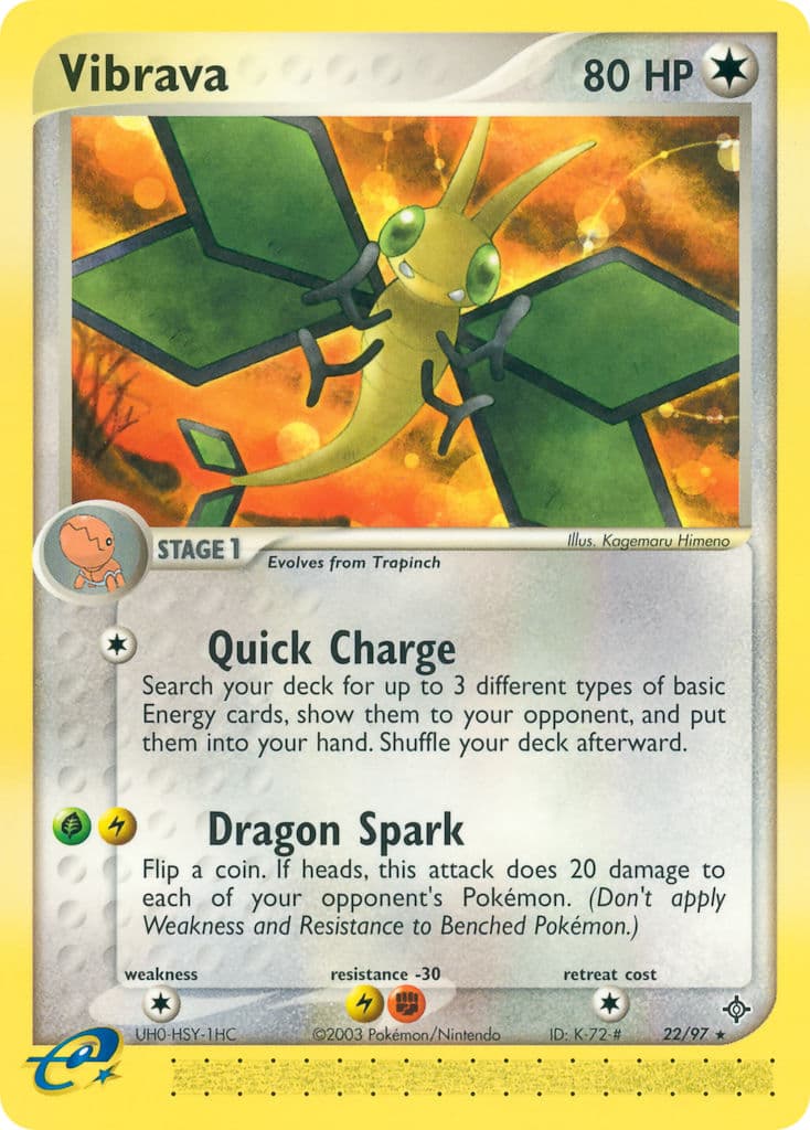 Vibrava — Dragon Pokémon card