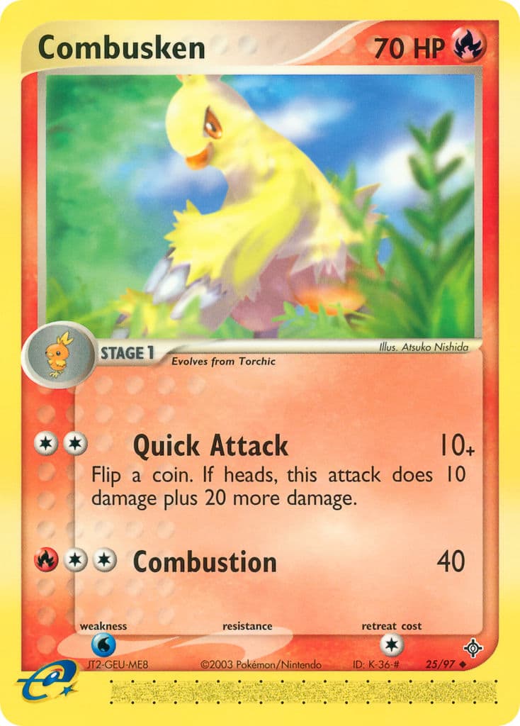 Combusken — Dragon Pokémon card