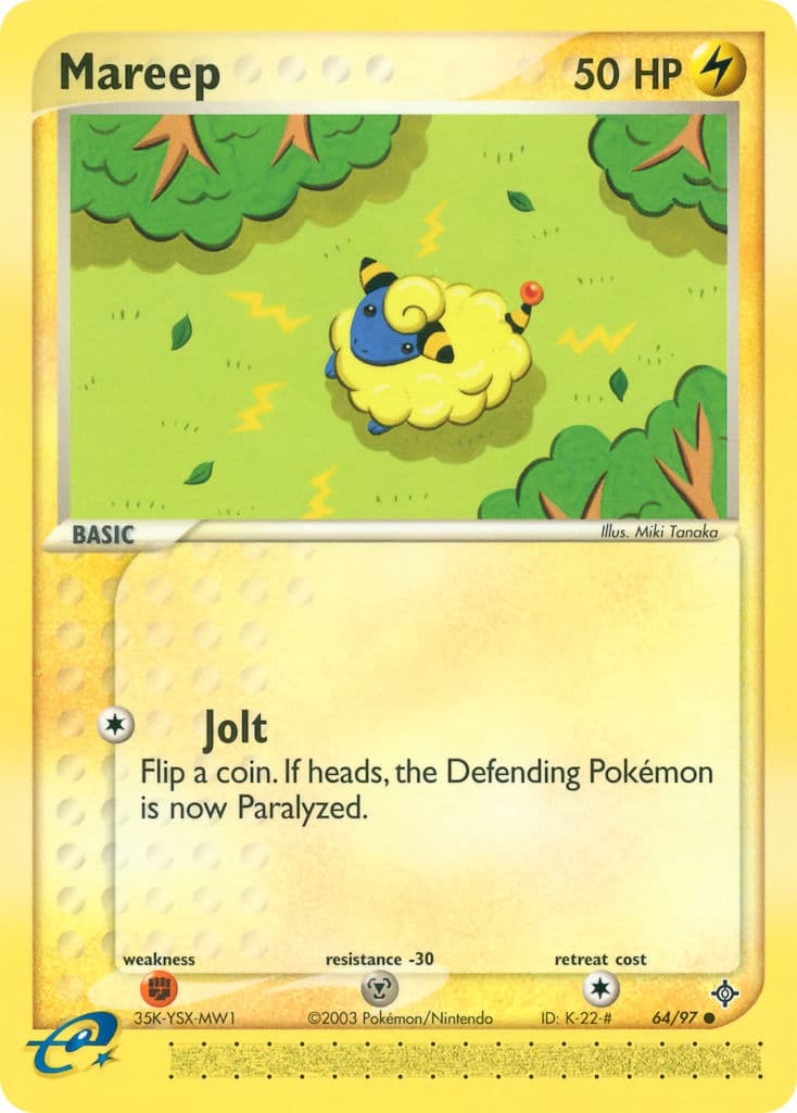 Mareep — Dragon Pokémon card
