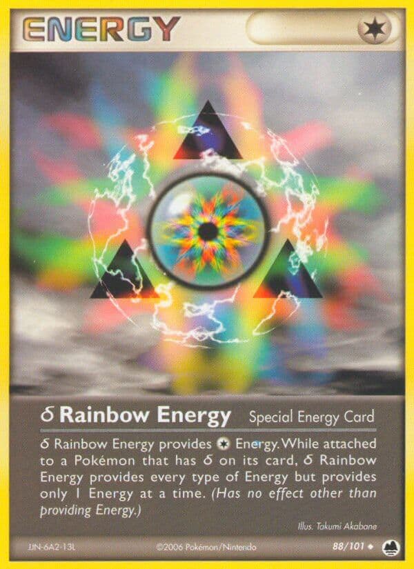 Delta Rainbow Energy — Dragon Frontiers Pokémon card