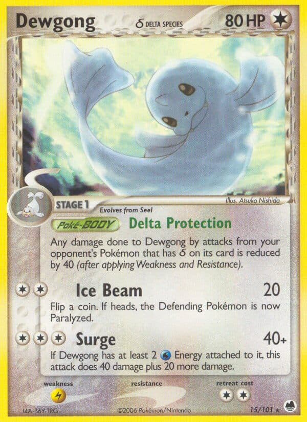 Dewgong Delta — Dragon Frontiers Pokémon card