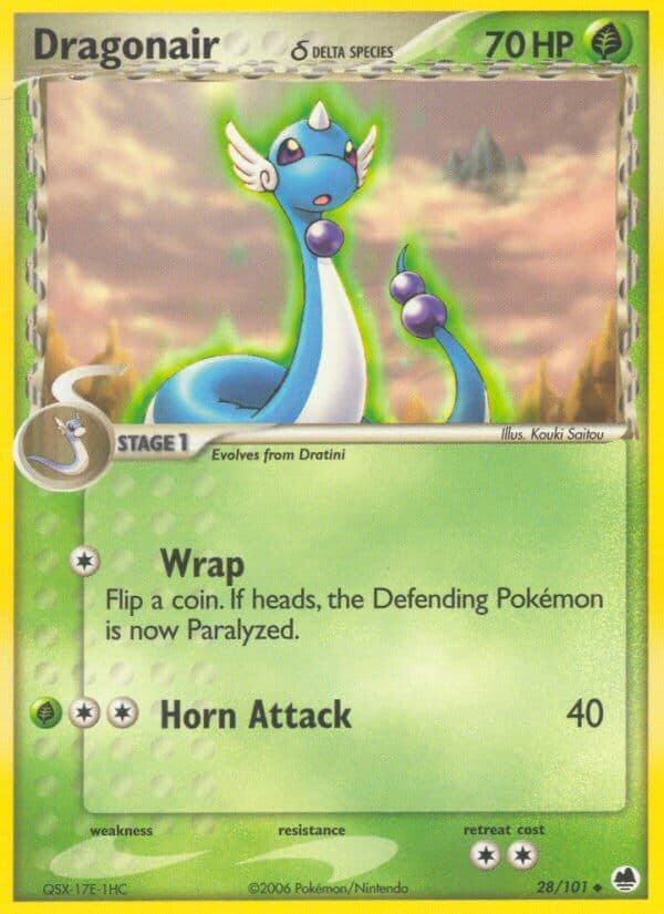 Dragonair Delta — Dragon Frontiers Pokémon card
