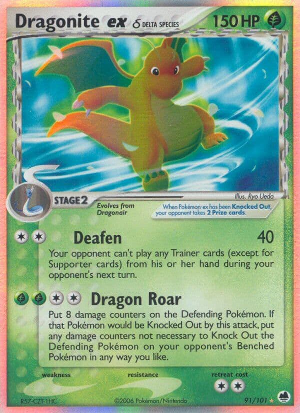 Dragonite Ex Delta — Dragon Frontiers Pokémon card