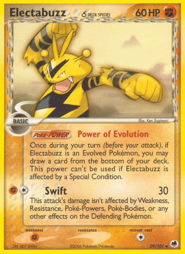 Electabuzz Delta — Dragon Frontiers Pokémon card
