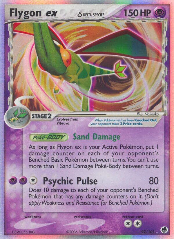 Flygon Ex Delta — Dragon Frontiers Pokémon card